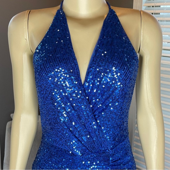 BCBGMAXAZRIA Evening Gown Halter Sz Med NWT - Picture 10 of 15